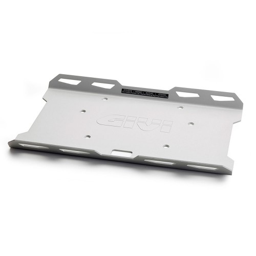 Portaborsa posteriore in alluminio per piastre GIVI MONOKEY - MONOLOCK e supporti metallici specifici