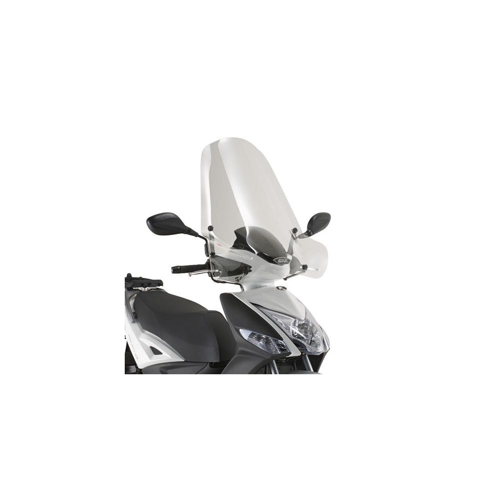 GIVI Parabrezza trasparente 72 x 66 cm per KYMCO AGILITY R16+ 50 / 125 / 150 / 200 2014 / 2026 - AGILITY S 125 2022 / 2026