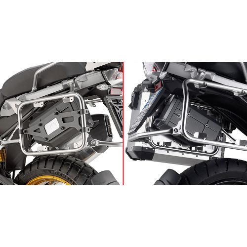 Kit fissaggio GIVI S250 Tool Box su portavaligie laterale originale BMW R1200GS ADVENTURE 2014/18 - R1250GS ADVENTURE 2019/23