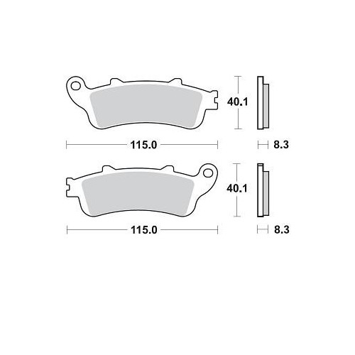 BRAKING P50813 coppia pastiglie freno anteriore sinterizzate