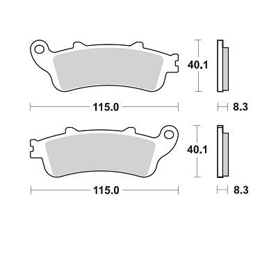 BRAKING P50813 coppia pastiglie freno anteriore sinterizzate