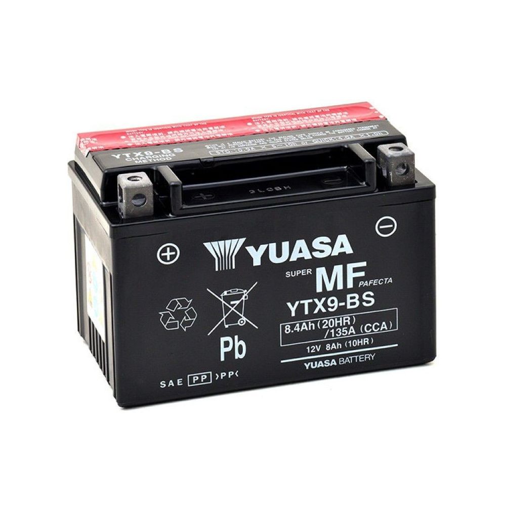 YUASA BATTERIA YTX9-BS 12 Volt 8,4 Ampere - Senza manutenzione - AGM