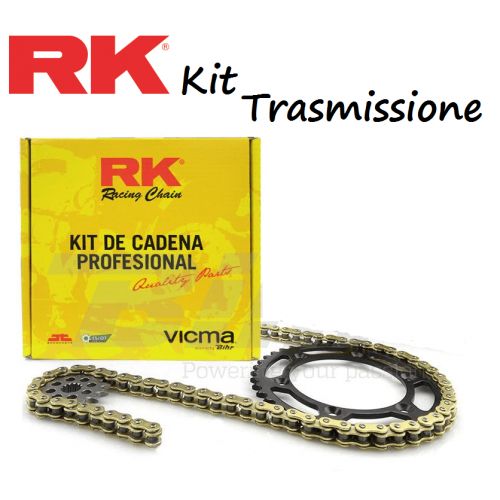 RK Kit Trasmissione Catena 525 Corona 42 Pignone 17 Per Aprilia Caponord 1200 2013 / 2017