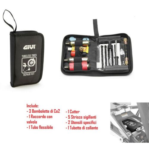 Kit Riparazione Pneumatici GIVI S450 Tubeless Antiforatura Moto