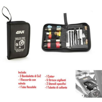 Kit Riparazione Pneumatici GIVI S450 Tubeless Antiforatura Moto