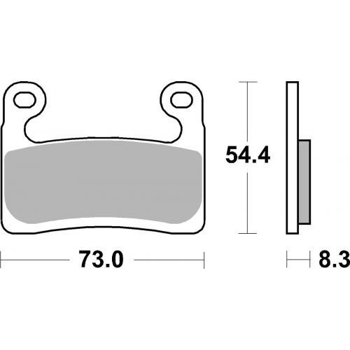 BRAKING kit 2 coppie pastiglie freno anteriore sinterizzate P50994