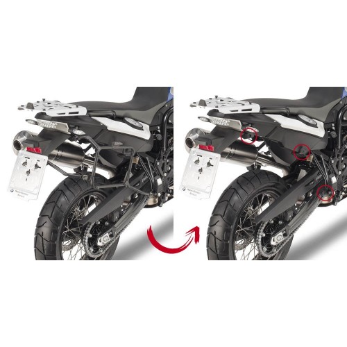 Telai Laterali GIVI PLR5103 Sgancio Rapido per BMW F 800 GS e F 700 GS