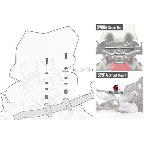 Kit GIVI 01SKIT Viteria per Supporto Smart Bar S900A e S901A