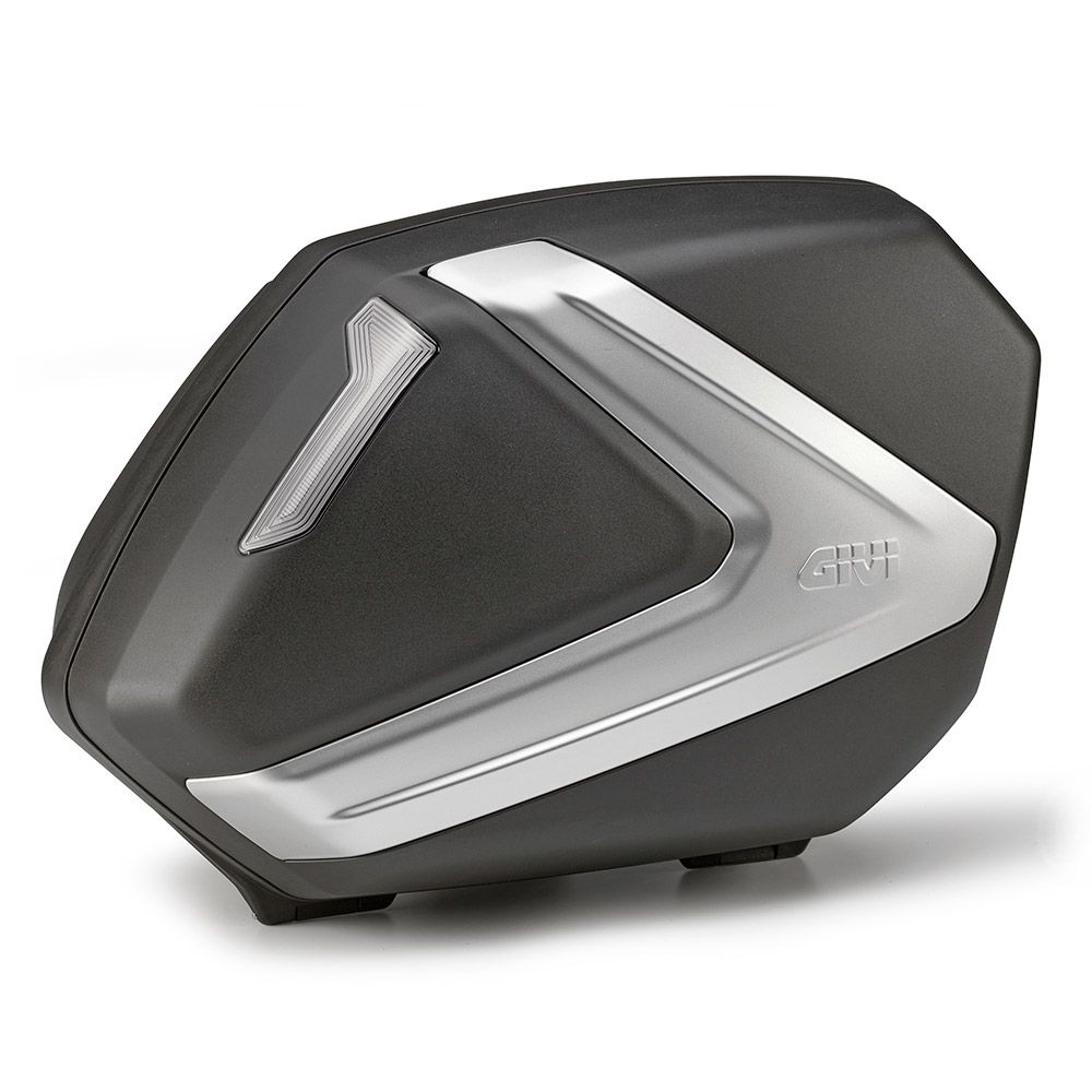Coppia Valigie Laterali GIVI V37 Tech 37 Litri Catadiottri Fumé