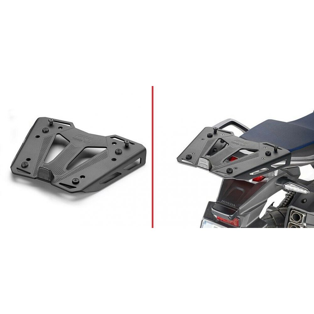 GIVI M8A Piastra Alluminio Nero per Bauletti Monokey