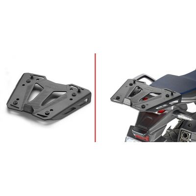 GIVI M8A Piastra Alluminio Nero per Bauletti Monokey