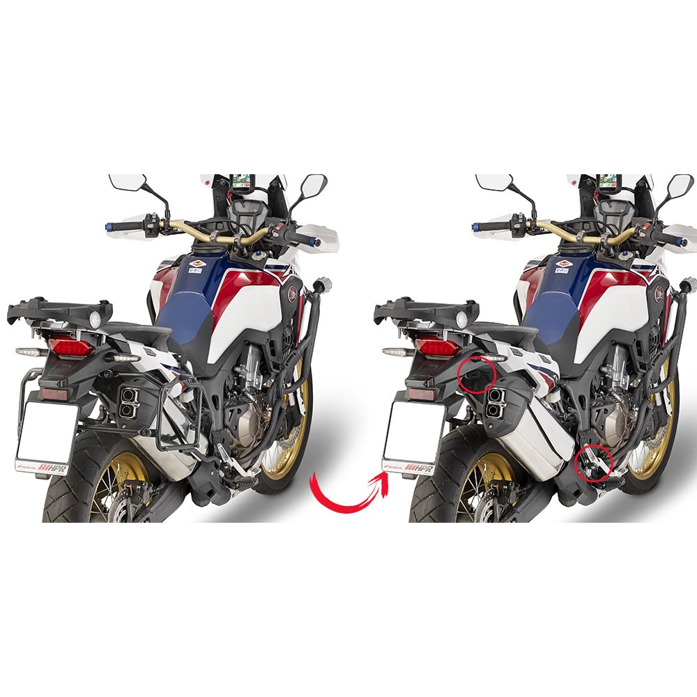 Telai Laterali GIVI PLR1144 Sgancio Rapido Honda Africa Twin 1000