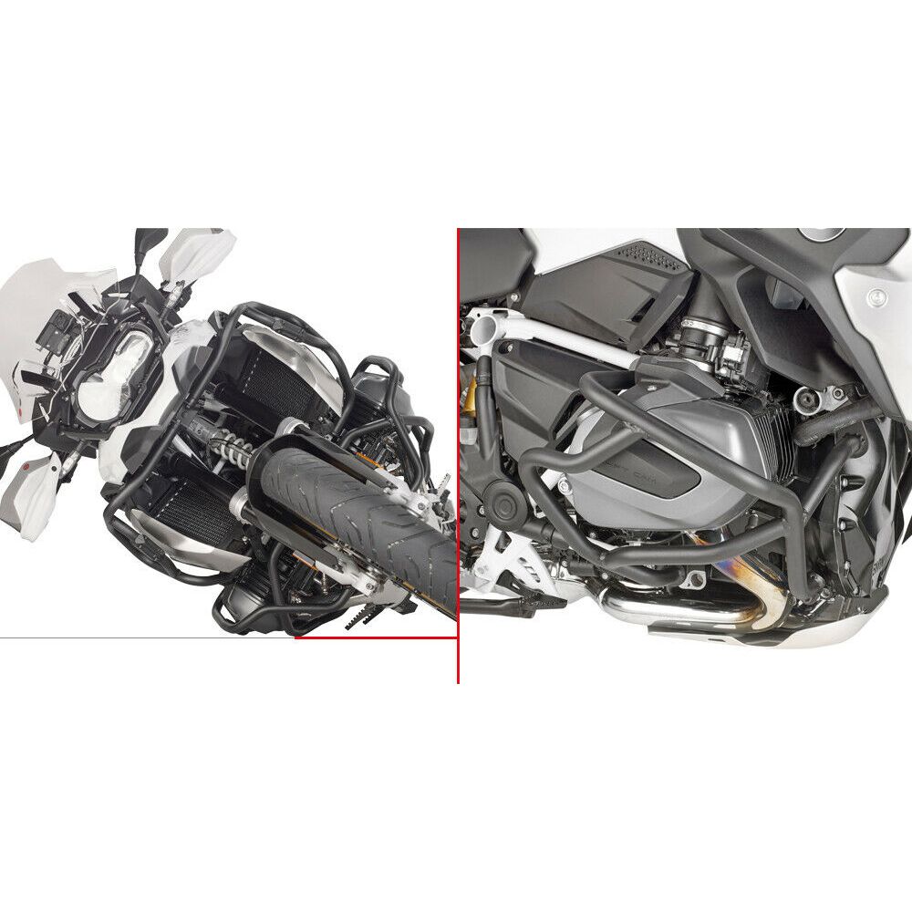 Paramotore tubolare GIVI nero specifico per BMW R 1250 GS 2019 / 2023 - R 1250 R 2019 / 2025 - R 1250 RS 2019 / 2022