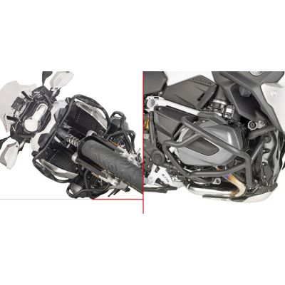 Paramotore tubolare GIVI nero specifico per BMW R 1250 GS 2019 / 2023 - R 1250 R 2019 / 2025 - R 1250 RS 2019 / 2022