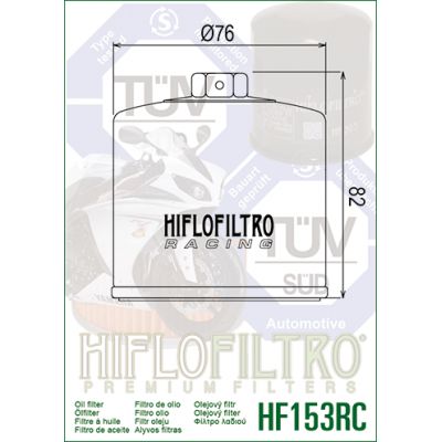 HIFLO FILTRO OLIO RACING HF153RC