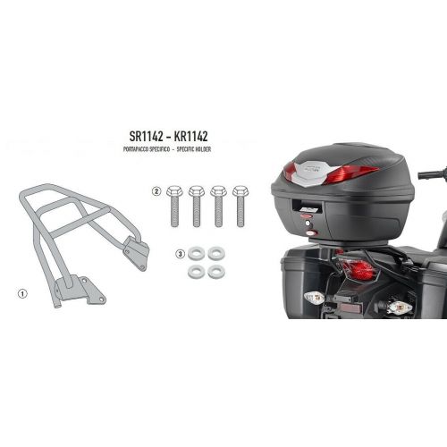 Attacco Posteriore GIVI SR1142 Monolock per Honda CB 125F 2015-2020