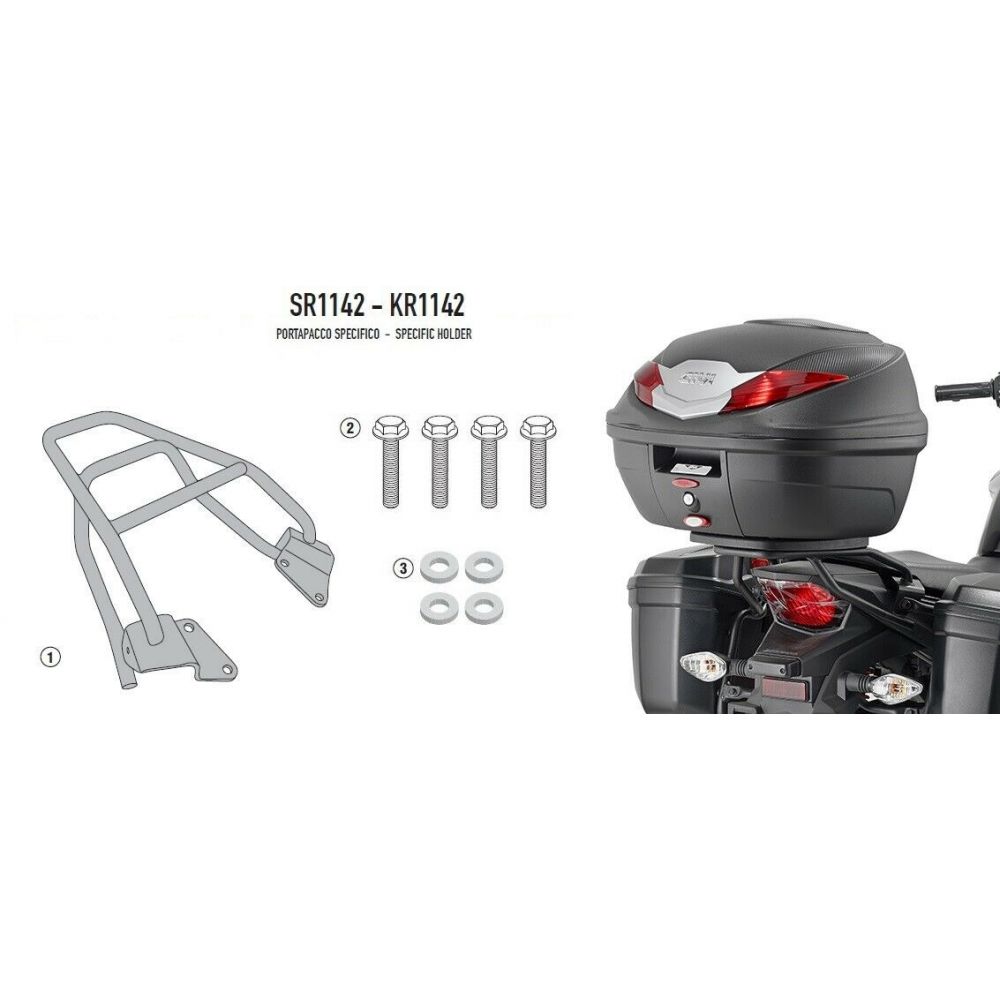 Attacco Posteriore GIVI SR1142 Monolock per Honda CB 125F 2015-2020