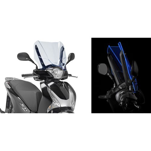 Cupolino GIVI D1128BL ICE Bordo Fluorescente per Honda SH 125i 150i ABS