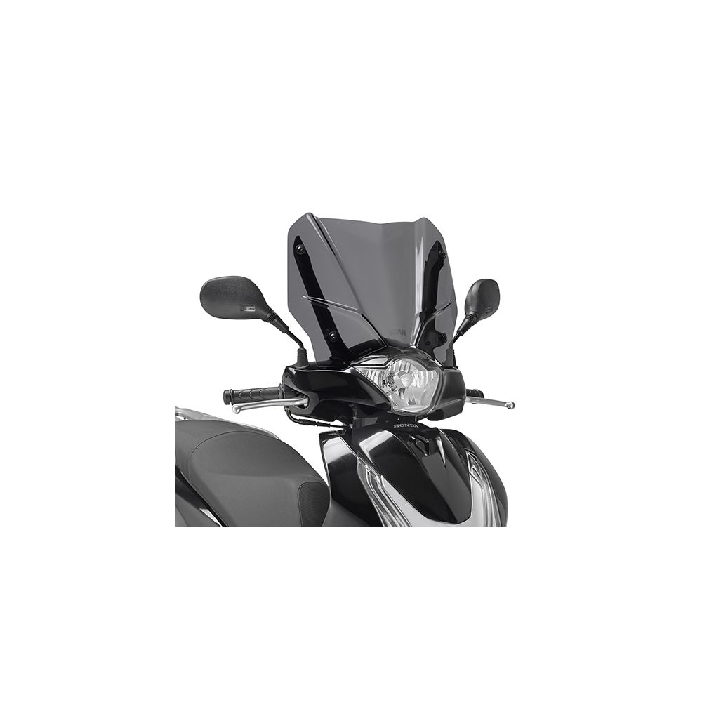 GIVI Cupolino fumé da montare su attacchi parabrezza originale per HONDA SH 125 i ABS - SH 150 i ABS 2012 / 2016