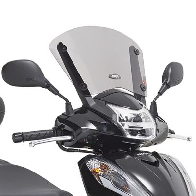 GIVI parabrezza fumè basso da montare su attacchi originali per HONDA SH 300 i 2015 / 2020