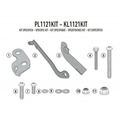 Kit Montaggio GIVI PL1121KIT per Telai Laterali Honda CB 500 X 2017 - 2018