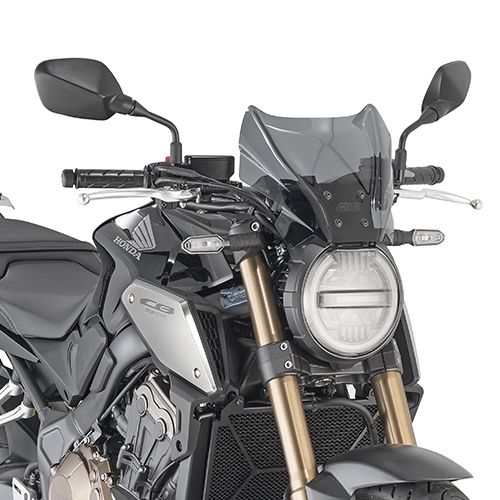 GIVI Cupolino fumé con attacchi per HONDA CB 650 R 2019 / 2023 - CB 1000 R 2018 / 2020