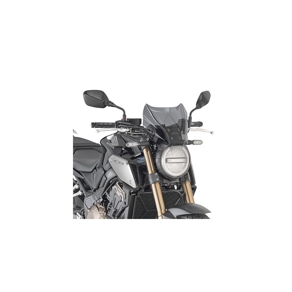 GIVI Cupolino fumé con attacchi per HONDA CB 650 R 2019 / 2023 - CB 1000 R 2018 / 2020