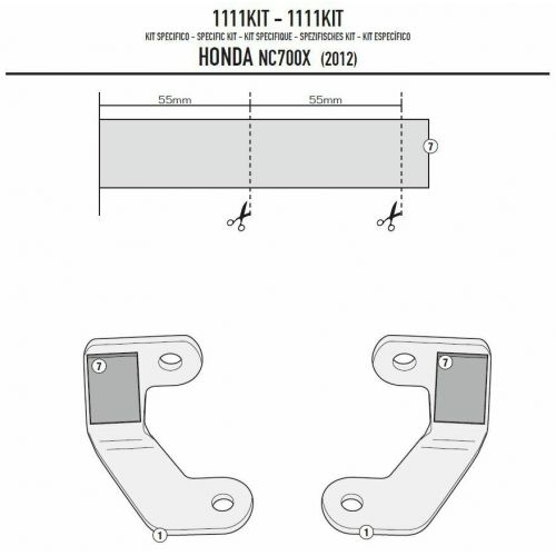Kit Attacchi GIVI 1111KIT Telai Laterali per Honda NC 700 750 S X