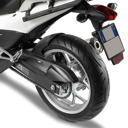 GIVI Parafango copricatena in ABS nero per HONDA INTEGRA 700 - NC 700 S - NC 700 X 2012 2013 - NC 750 S - NC 750 X 2014 / 2020