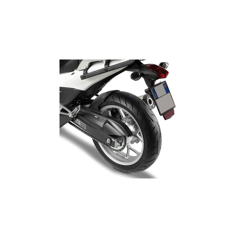 GIVI Parafango copricatena in ABS nero per HONDA INTEGRA 700 - NC 700 S - NC 700 X 2012 2013 - NC 750 S - NC 750 X 2014 / 2020