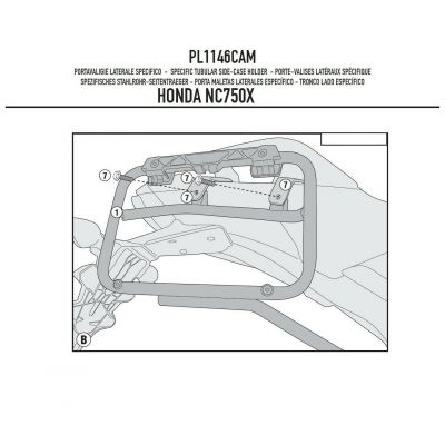 Telai GIVI PL1146CAM Monokey Cam-Side per Honda NC 750X 750S