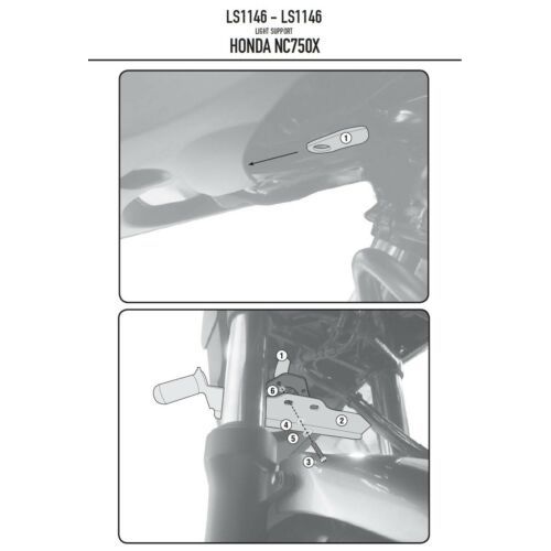 Kit Attacchi GIVI LS1146 Faretti per Honda NC 750X 2016 - 2020