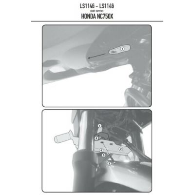 Kit Attacchi GIVI LS1146 Faretti per Honda NC 750X 2016 - 2020