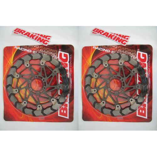 BRAKING 2 dischi freno anteriore flottante BATFLY per APRILIA RSV4 1000 2009 / 2016 - TUONO 1100 V4 2015 2016