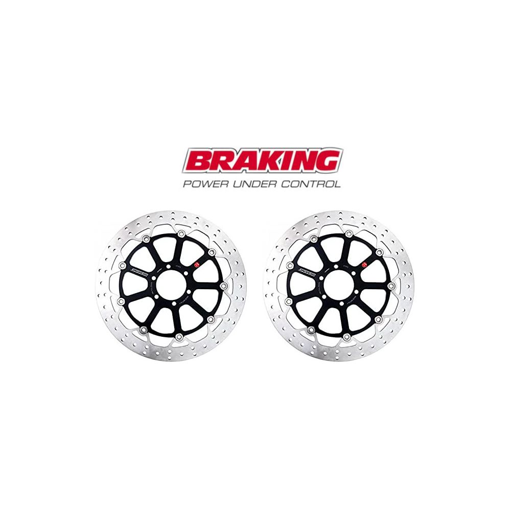 BRAKING 2 Dischi Freno Anteriore Flottante STX73 per APRILIA - BENELLI - DUCATI