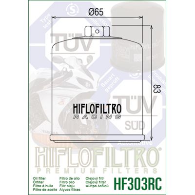 HIFLO Filtro Olio RACING HF303RC