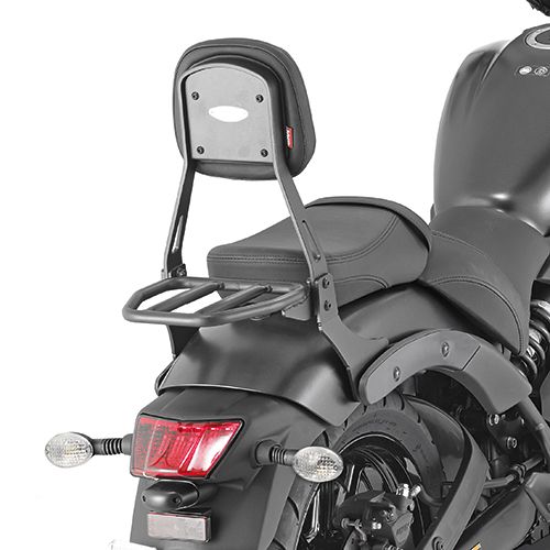 GIVI Schienalino nero con portapacchino specifico per KAWASAKI VULCAN 650 S 2015 / 2026