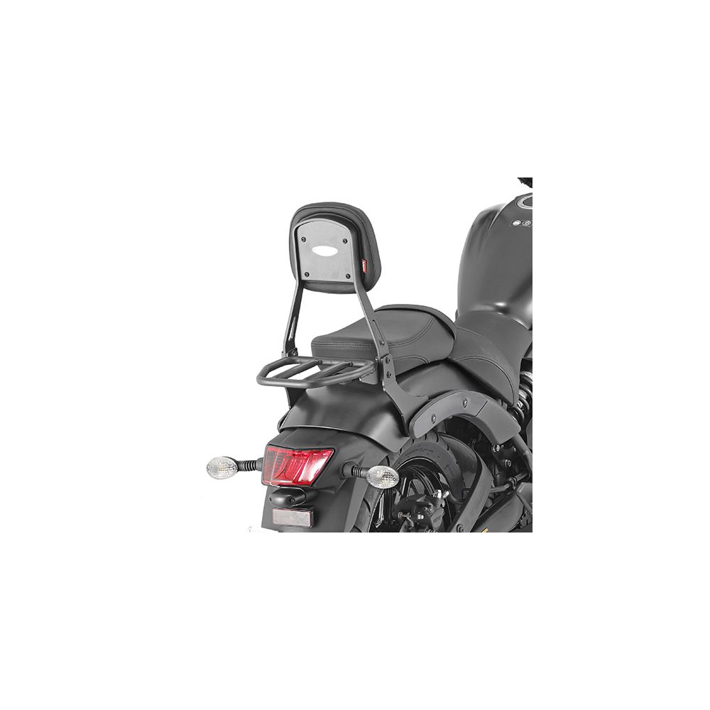 GIVI Schienalino nero con portapacchino specifico per KAWASAKI VULCAN 650 S 2015 / 2026