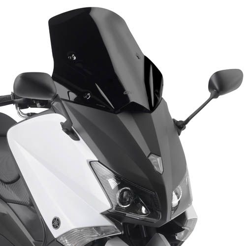 GIVI Parabrezza basso e sportivo nero lucido per YAMAHA T-MAX 530 2012 / 2016