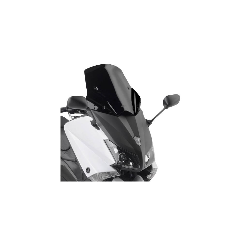 GIVI Parabrezza basso e sportivo nero lucido per YAMAHA T-MAX 530 2012 / 2016