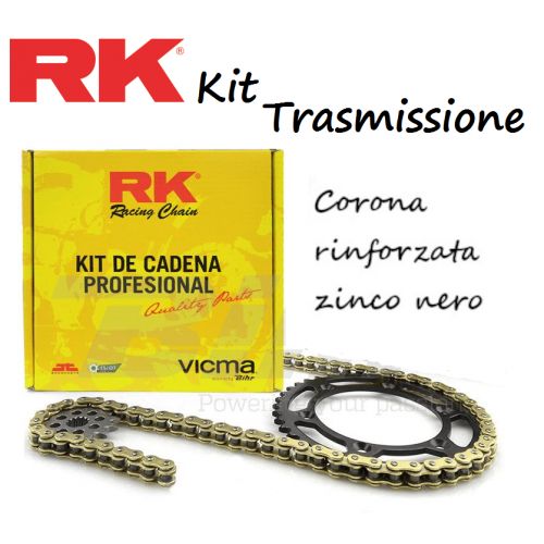 RK Kit trasmissione 525GXW passo 525 catena 112 maglie - corona rinforzata 42 denti - pignone 16 denti