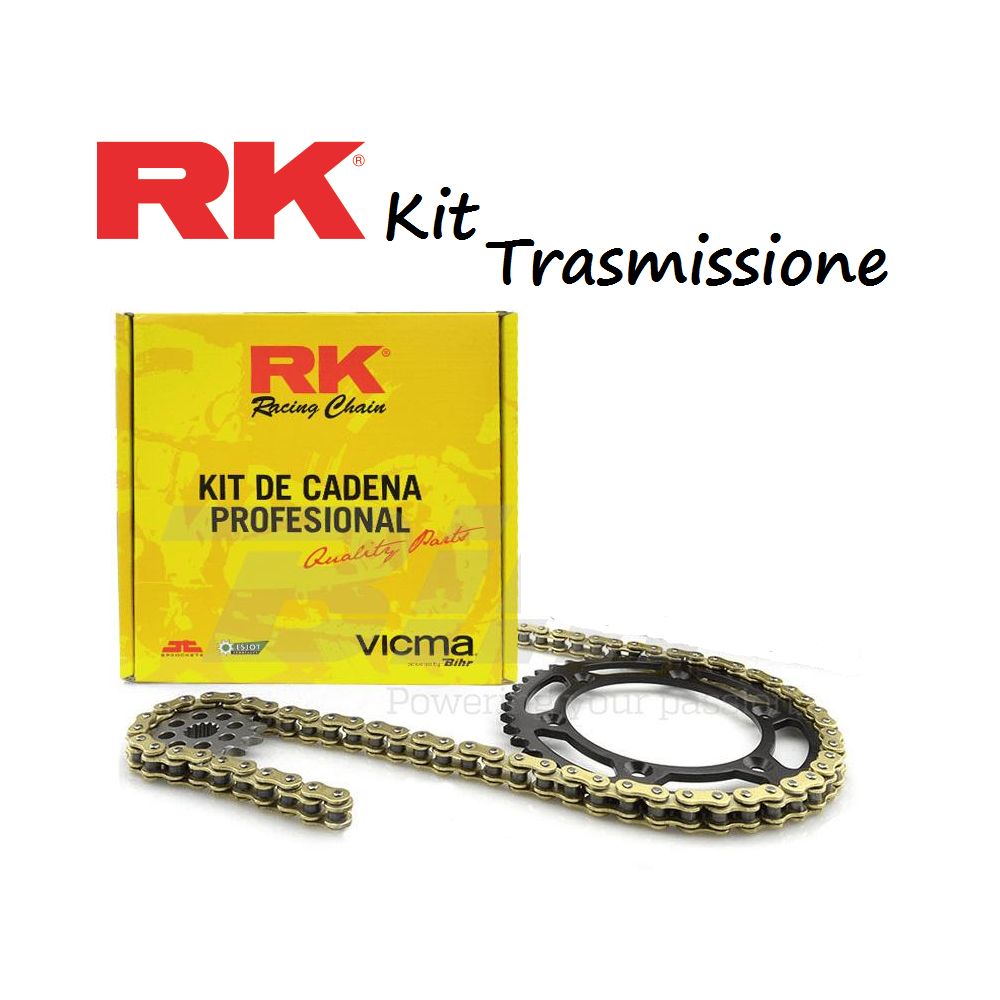 RK Kit trasmissione 520GXW passo 520 catena 112 maglie - corona 42 denti - pignone 16 denti