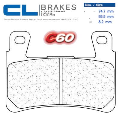 CL BRAKES 2711C60 Pastiglie Freno Anteriore Sinterizzate
