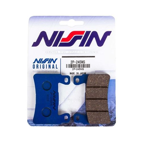 NISSIN Coppia pastiglie freno anteriore semi metalliche 2P245NS