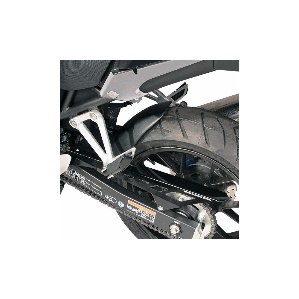 BARRACUDA PARAFANGO POSTERIORE NERO OPACO per HONDA CB 500 X - CB 500 F - CBR 500 R 2019 / 2023