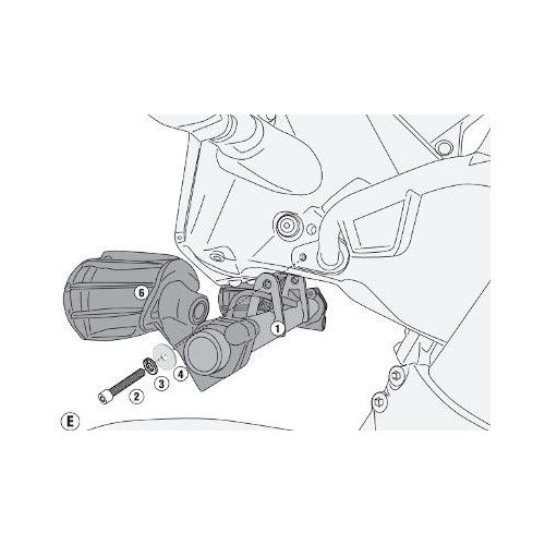 GIVI Kit attacchi per montare faretti S312 per KTM ADVENTURE 390 2020 / 2023