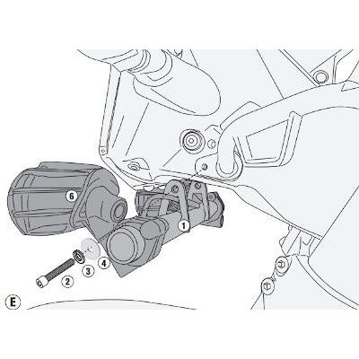 GIVI Kit attacchi per montare faretti S312 per KTM ADVENTURE 390 2020 / 2023