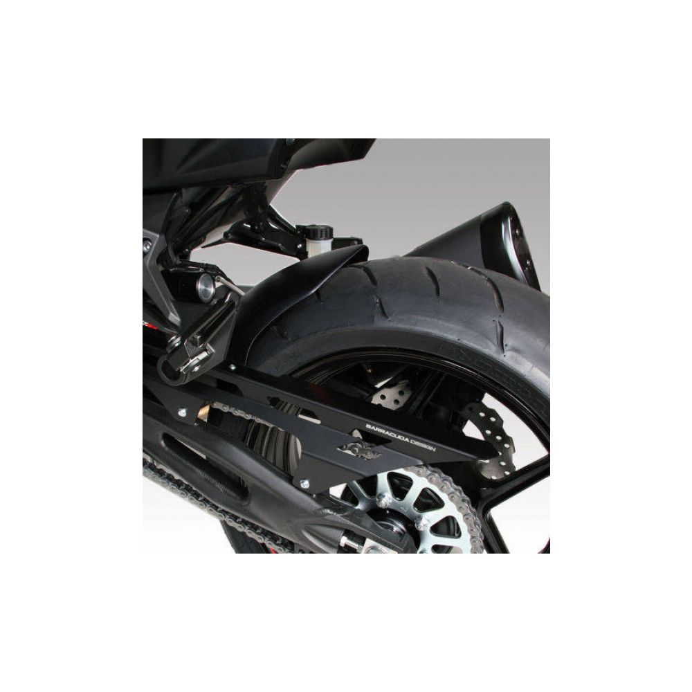 BARRACUDA Parafango posteriore nero opaco per KAWASAKI Z 750 R 2011 / 2015 - Z 1000 2007 / 2009