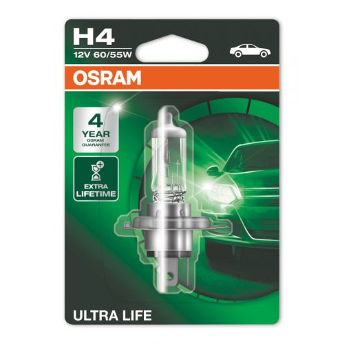 Lampada alogena OSRAM 64193ULT H4 ULTRA LIFE 12 Volt 60/55 Watt