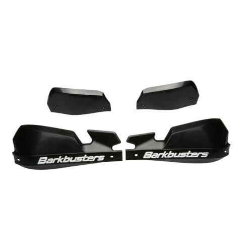 BARKBUSTERS Protezioni paramani in plastica VPS Nero scritta bianca con deflettore frangivento